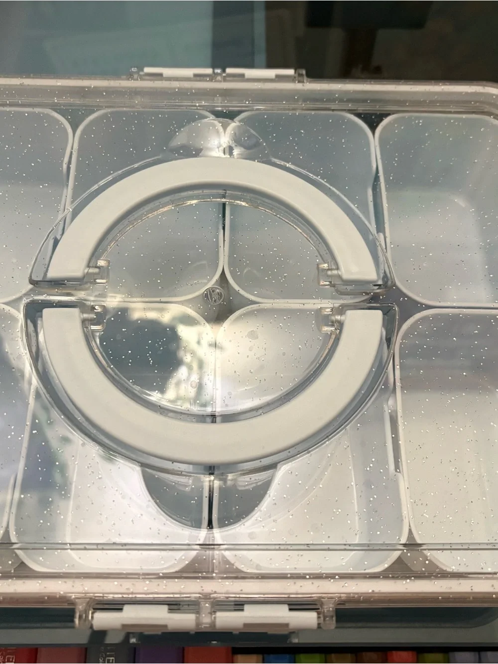 Target Clear/White Plastic Meal Prep Container with Dividers
